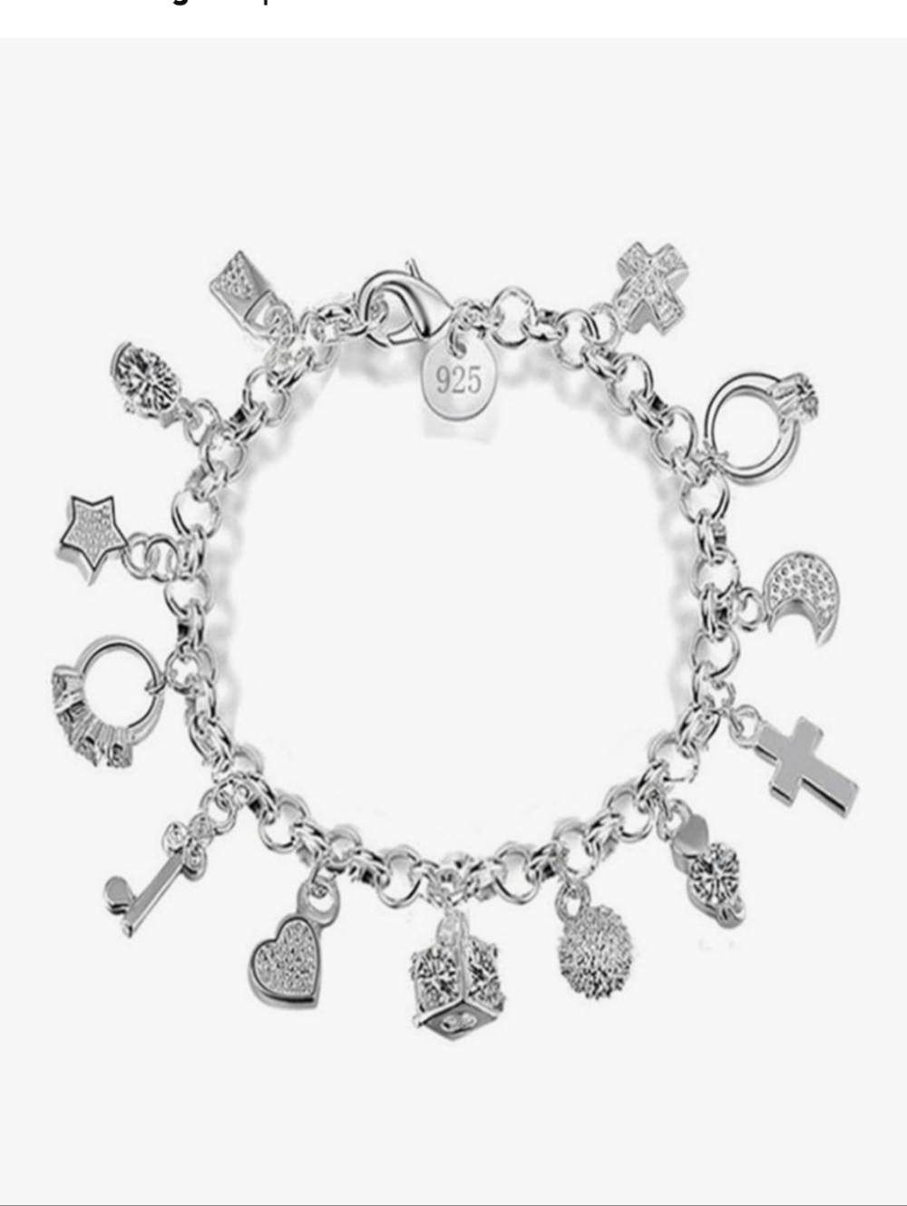 Charm Bracelet - Silver Multi-Charm Bracelet
